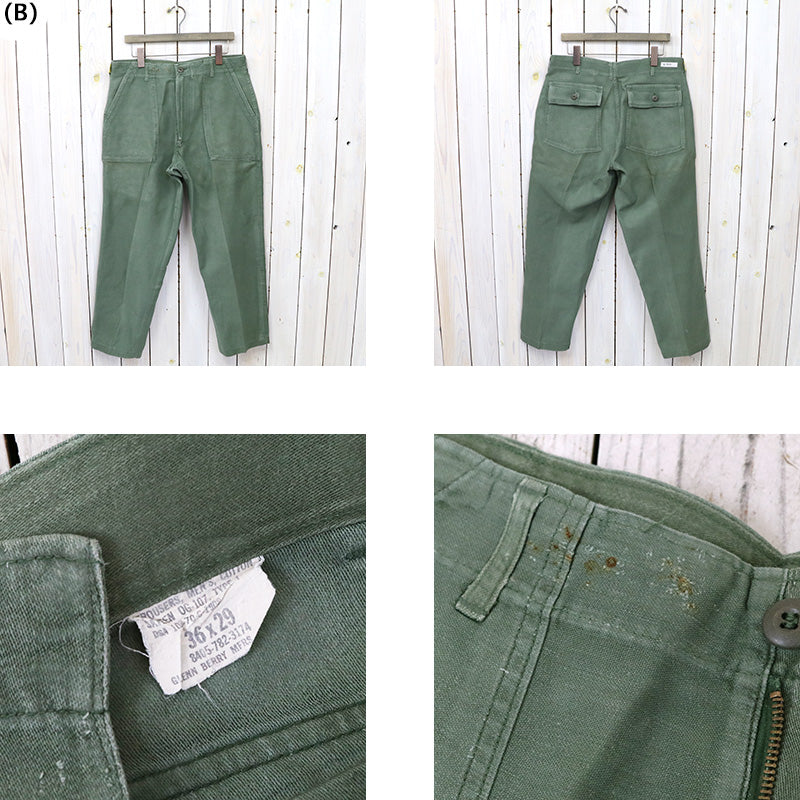 MILITARY USED : FATIGUE PANTS-1970’s