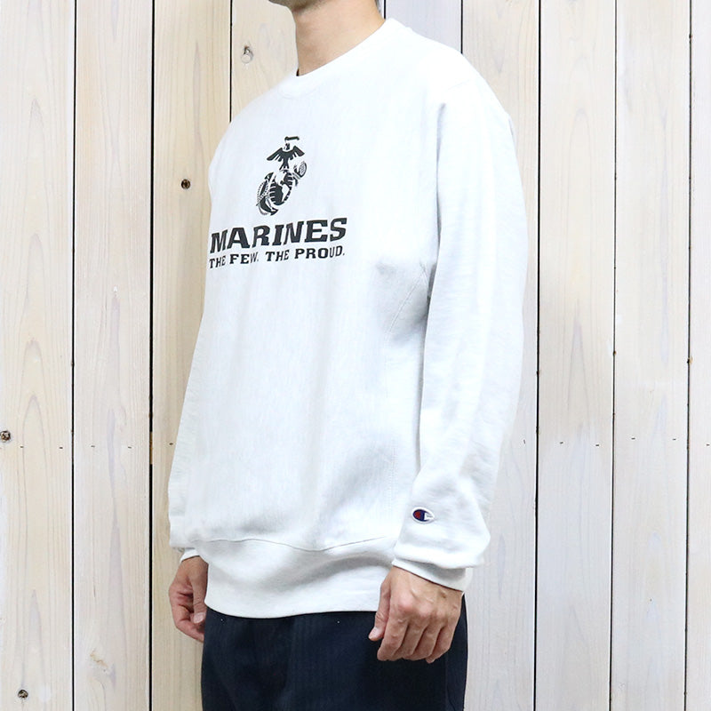 Champion : MARINES EGA CHAMPION REVERSE WEAVE CREWNECK (ASH GREY)