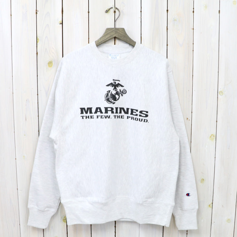 Champion : MARINES EGA CHAMPION REVERSE WEAVE CREWNECK (ASH GREY)