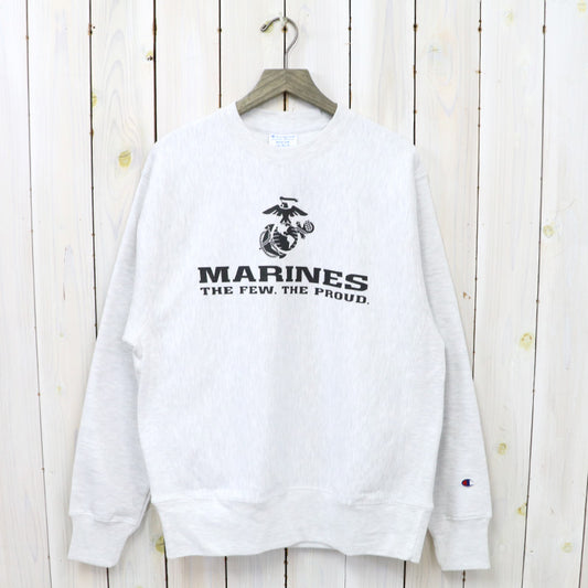 Champion : MARINES EGA CHAMPION REVERSE WEAVE CREWNECK (ASH GREY)