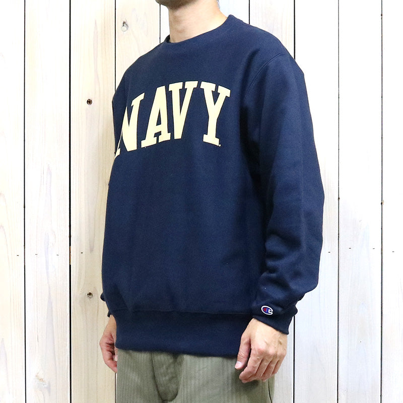 Champion : NAVY MIDSHIPMEN CHAMPION ARCH REVERSE WEAVE PULLOVER SWEATSHIRT (NAVY)