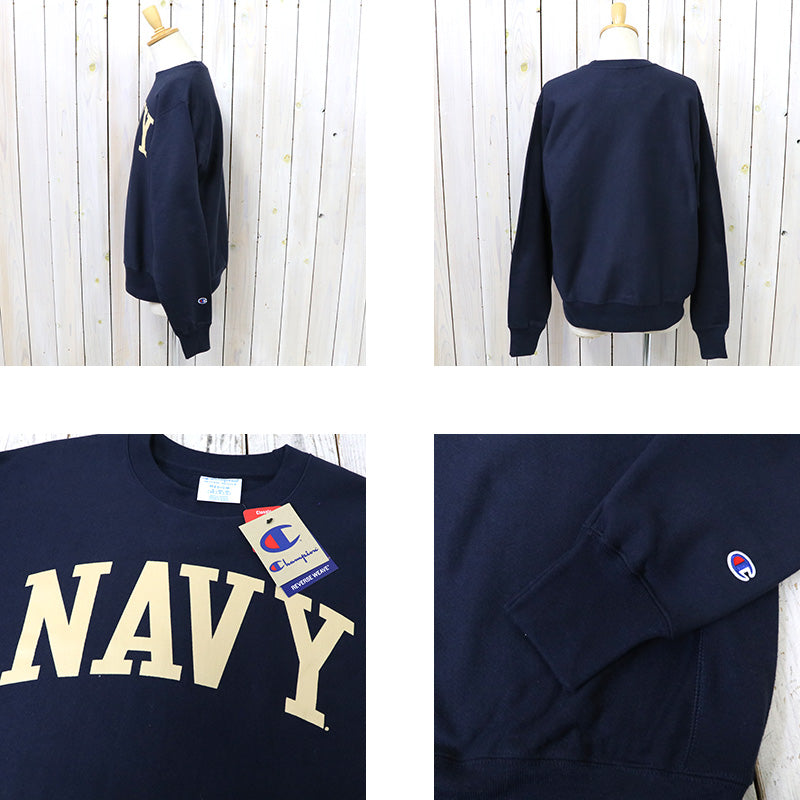 Champion : NAVY MIDSHIPMEN CHAMPION ARCH REVERSE WEAVE PULLOVER SWEATSHIRT (NAVY)