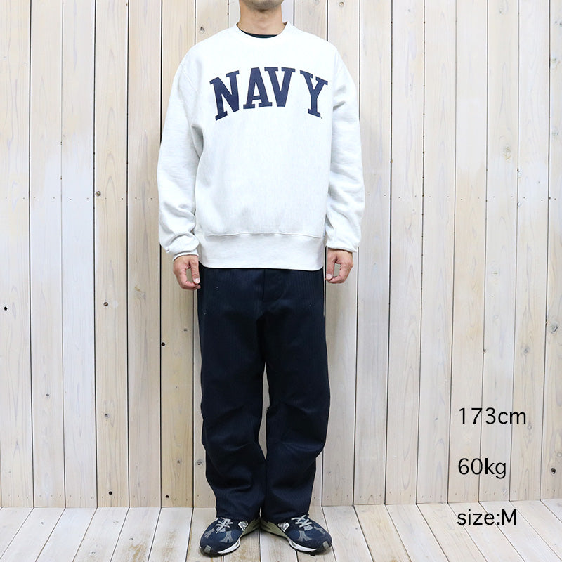 Champion : NAVY MIDSHIPMEN CHAMPION ARCH REVERSE WEAVE PULLOVER SWEATSHIRT (HEATHER GREY)