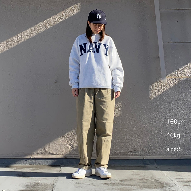 Champion : NAVY MIDSHIPMEN CHAMPION ARCH REVERSE WEAVE PULLOVER SWEATSHIRT (HEATHER GREY)