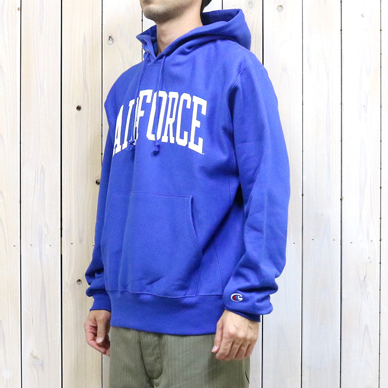 Champion : AIR FORCE FALCONS CHAMPION TEAM ARCH REVERSE WEAVE PULLOVER HOODIE (ROYAL)