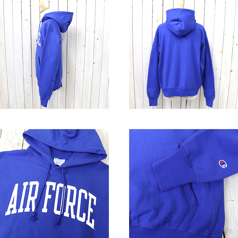 Champion : AIR FORCE FALCONS CHAMPION TEAM ARCH REVERSE WEAVE PULLOVER HOODIE (ROYAL)