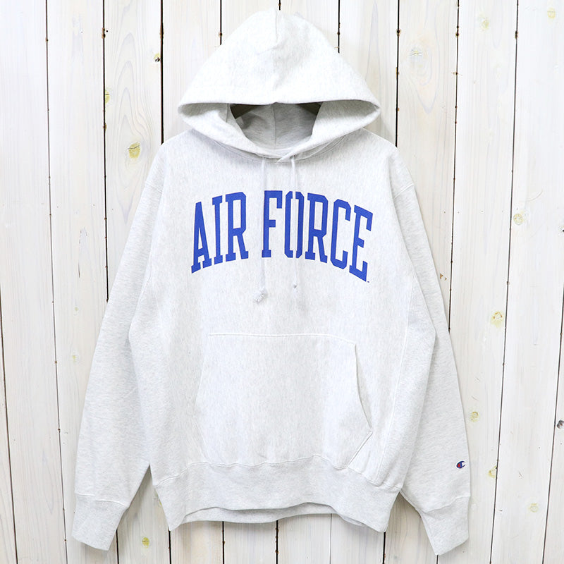 Champion : AIR FORCE FALCONS CHAMPION TEAM ARCH REVERSE WEAVE PULLOVER HOODIE (HEATHER GREY)