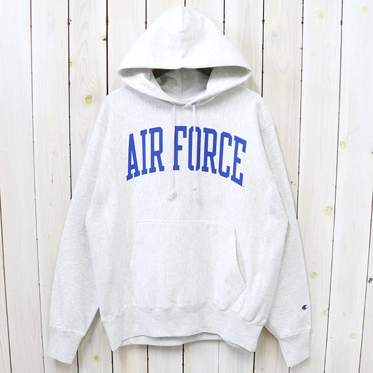 Champion : AIR FORCE FALCONS CHAMPION TEAM ARCH REVERSE WEAVE PULLOVER HOODIE (HEATHER GREY)