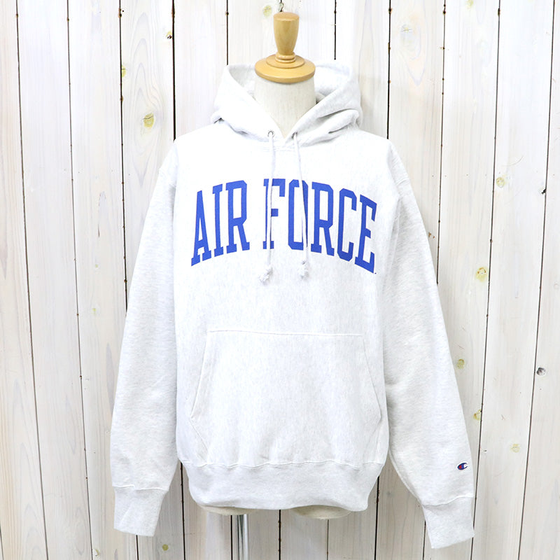 Champion : AIR FORCE FALCONS CHAMPION TEAM ARCH REVERSE WEAVE PULLOVER HOODIE (HEATHER GREY)