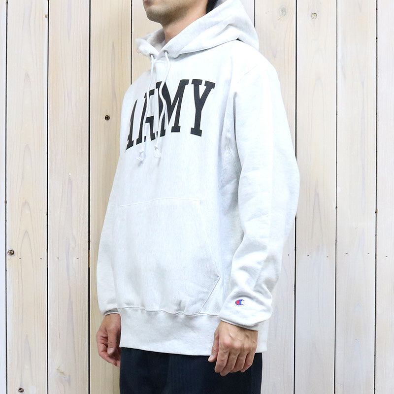 Champion : ARMY BLACK KNIGHTS CHAMPION TEAM ARCH REVERSE WEAVE PULLOVER HOODIE (HEATHER GREY)