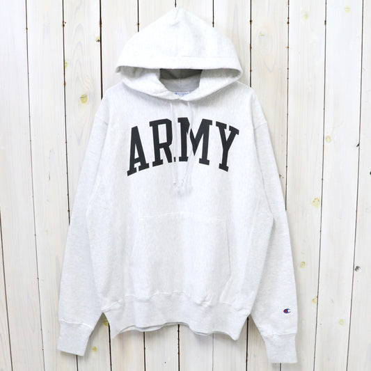 Champion『ARMY BLACK KNIGHTS CHAMPION TEAM ARCH REVERSE WEAVE PULLOVER HOODIE』(HEATHER GREY)
