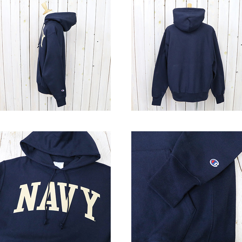 Champion : NAVY MIDSHIPMEN CHAMPION TEAM ARCH REVERSE WEAVE PULLOVER HOODIE (NAVY)