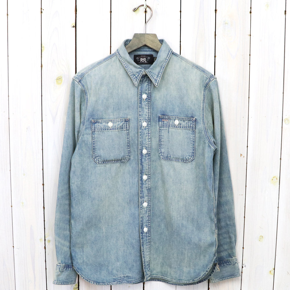 Double RL : INDIGO DENIM WORK SHIRT (MEDIUM WASH)