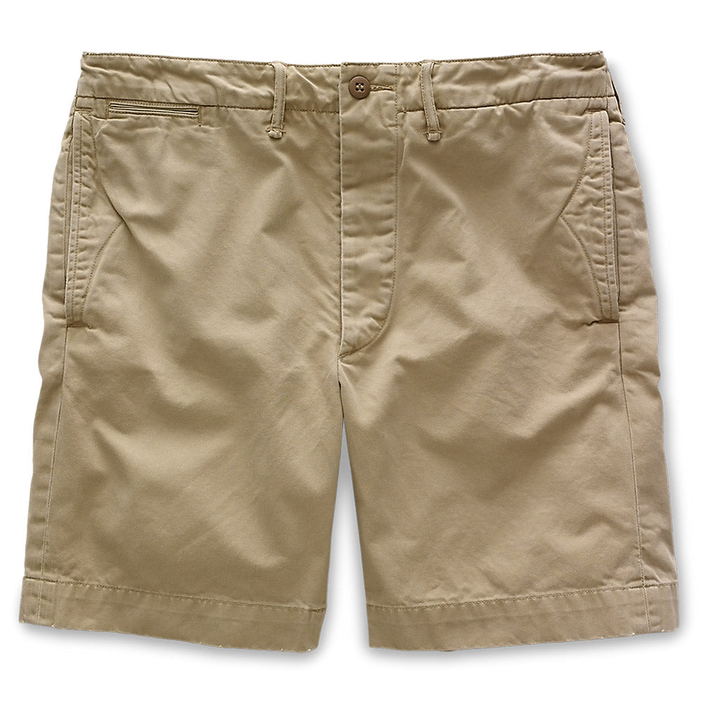Double RL : COTTON OFFICER’S CHINO SHORT (KHAKI)