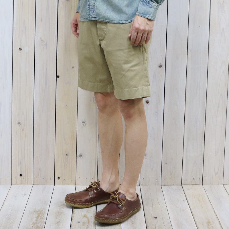 Double RL : COTTON OFFICER’S CHINO SHORT (KHAKI)