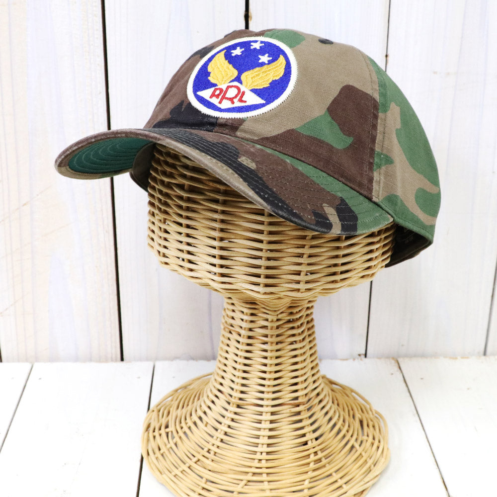 Double RL : WINGED-LOGO CAMO BALL CAP