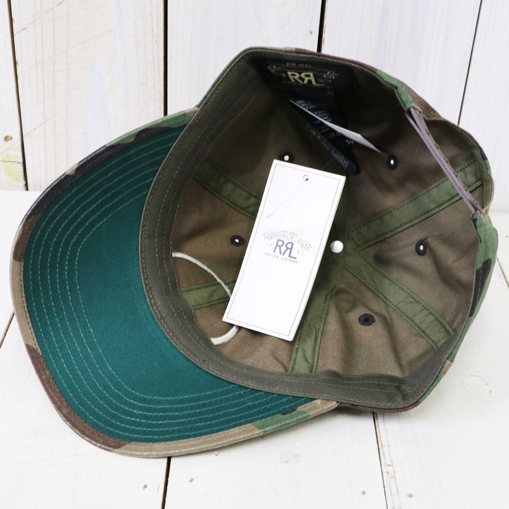 Double RL : WINGED-LOGO CAMO BALL CAP