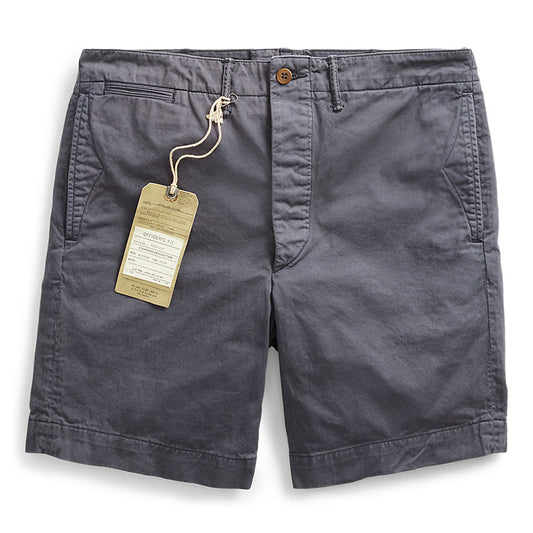 Double RL : COTTON OFFICER’S CHINO SHORT (NAVY)