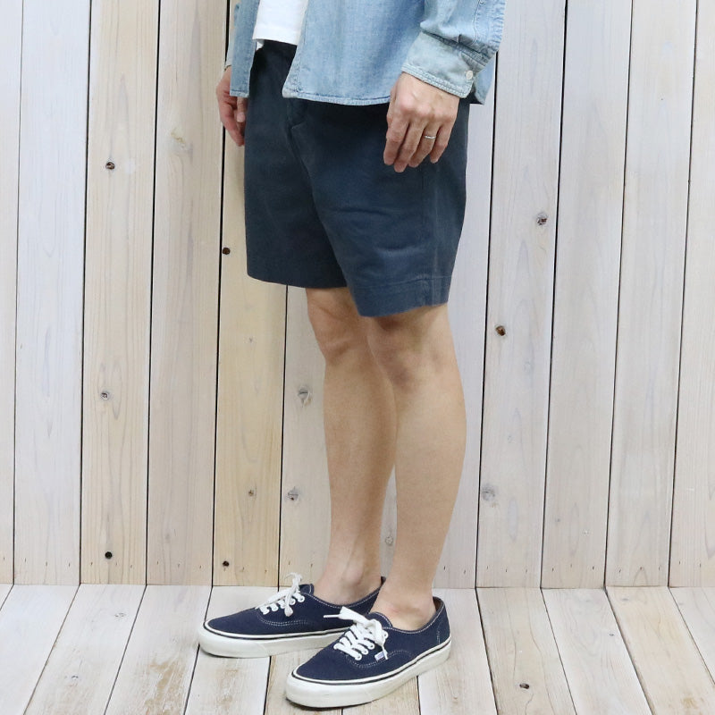Double RL : COTTON OFFICER’S CHINO SHORT (NAVY)