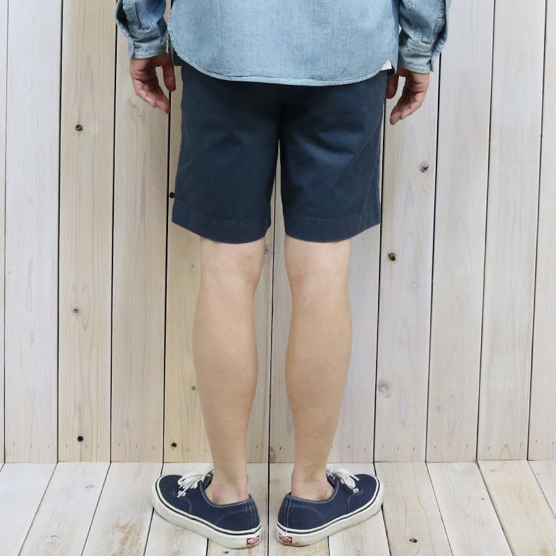 Double RL : COTTON OFFICER’S CHINO SHORT (NAVY)