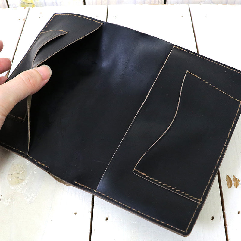Double RL : LEATHER PASSPORT HOLDER