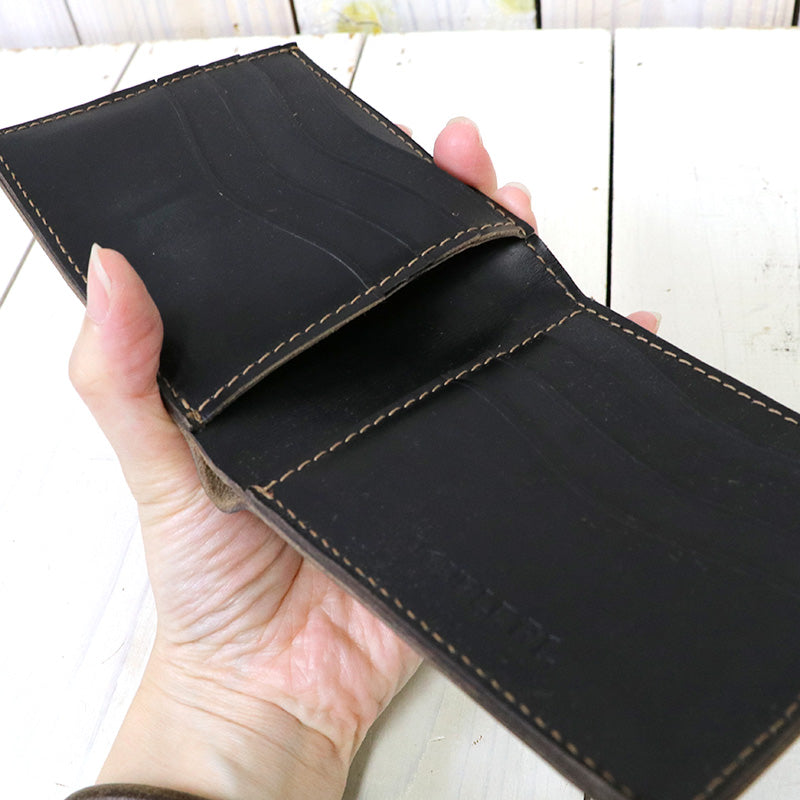Double RL : LEATHER BILLFOLD (BLACK)