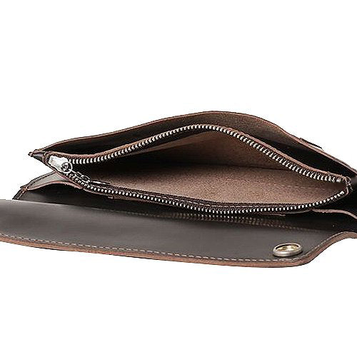 Double RL : LEATHER CHAIN WALLET (BLACK)