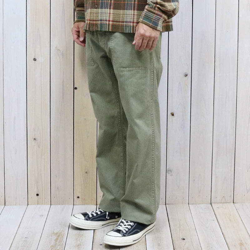 Double RL : COTTON HERRINGBONE PANT (GREEN)