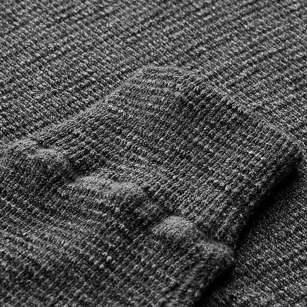 Double RL『WAFFLE-KNIT HENLEY SHIRT』(GREY)