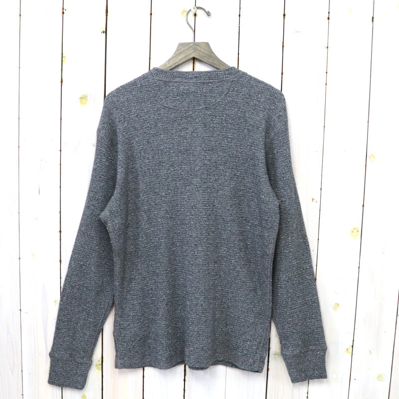 Double RL『WAFFLE-KNIT HENLEY SHIRT』(GREY)