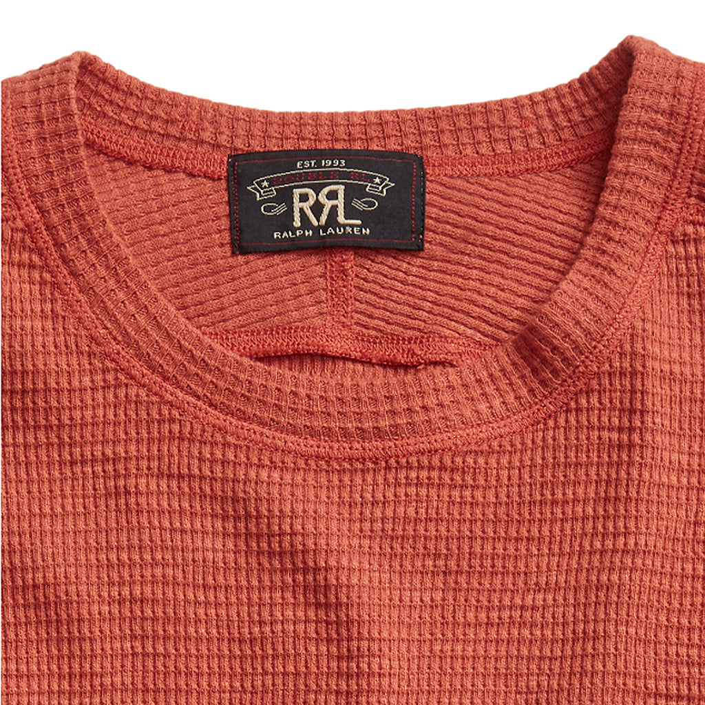 Double RL『WAFFLE-KNIT CREWNECK』(ORANGE)