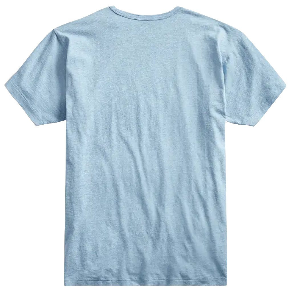 Double RL : LOGO JERSEY T-SHIRT (HEATHER BLUE)