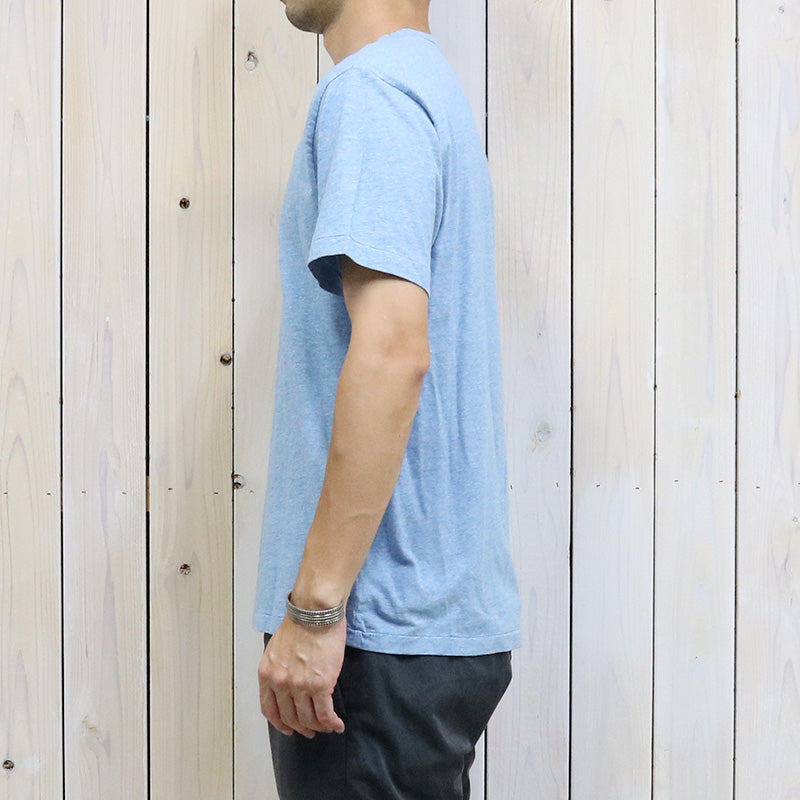 Double RL : LOGO JERSEY T-SHIRT (HEATHER BLUE)