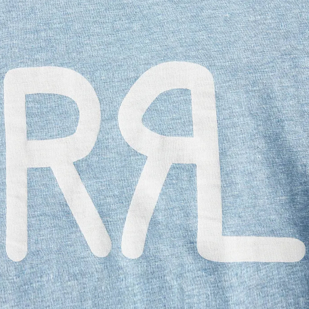 Double RL : LOGO JERSEY T-SHIRT (HEATHER BLUE)