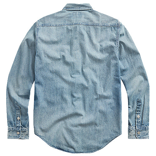 Double RL : INDIGO DENIM WORK SHIRT (CLEARFIELD WASH)