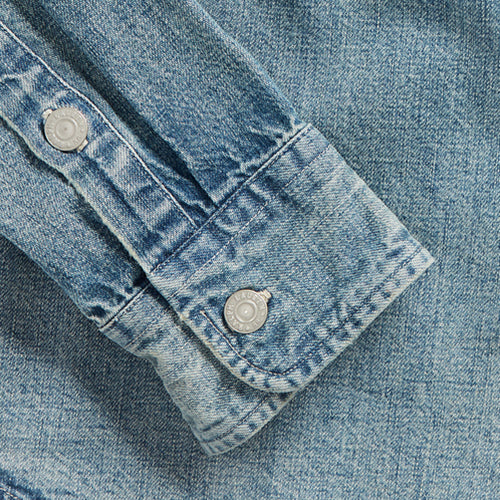Double RL : INDIGO DENIM WORK SHIRT (CLEARFIELD WASH)