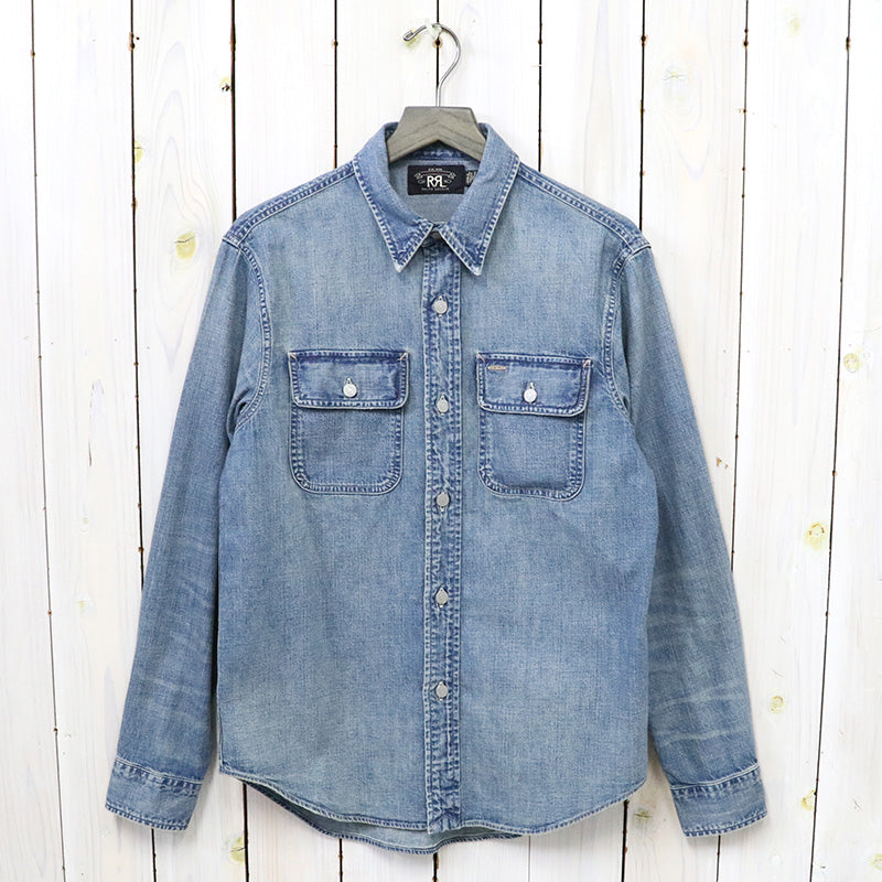 Double RL : INDIGO DENIM WORK SHIRT (CLEARFIELD WASH)