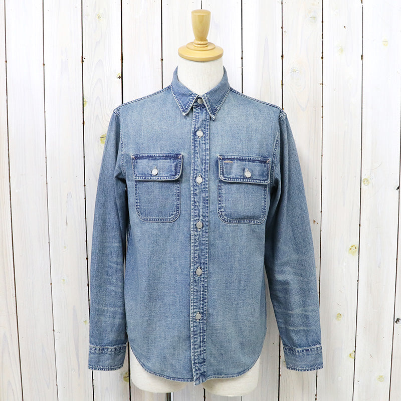 Double RL : INDIGO DENIM WORK SHIRT (CLEARFIELD WASH)