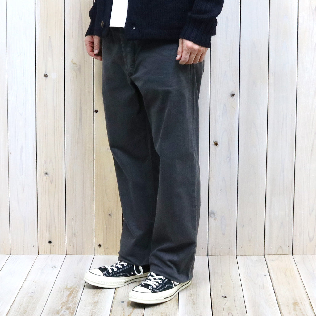 Double RL : GARMENT DYE HERRINGBONE  FIELD PANT (BLACK)