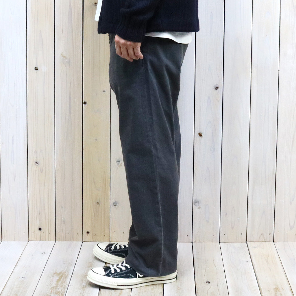 Double RL : GARMENT DYE HERRINGBONE  FIELD PANT (BLACK)