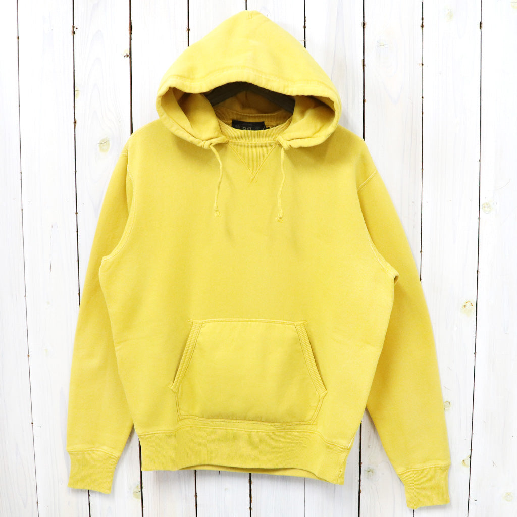 Double RL : GARMENT-DYE FLEECE HOODIE (GOLD)