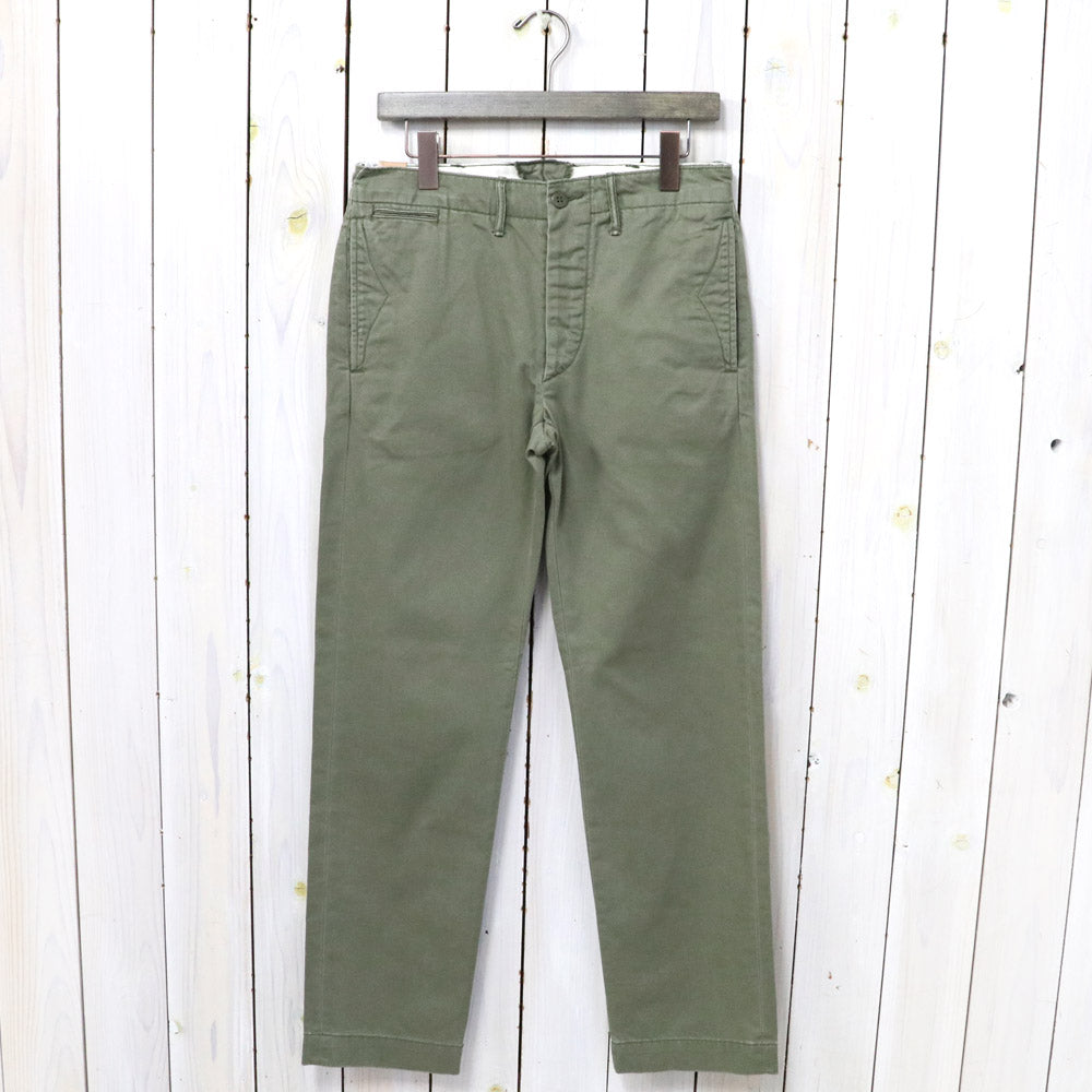 Double RL : COTTON CHINO TROUSER (OLIVE)