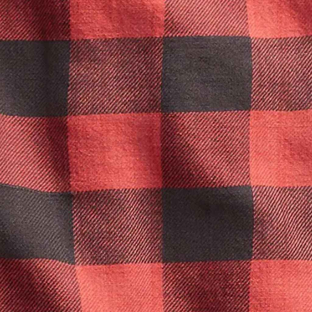 Double RL : PLAID TWILL WORK SHIRT (RL 105 RED BLACK)