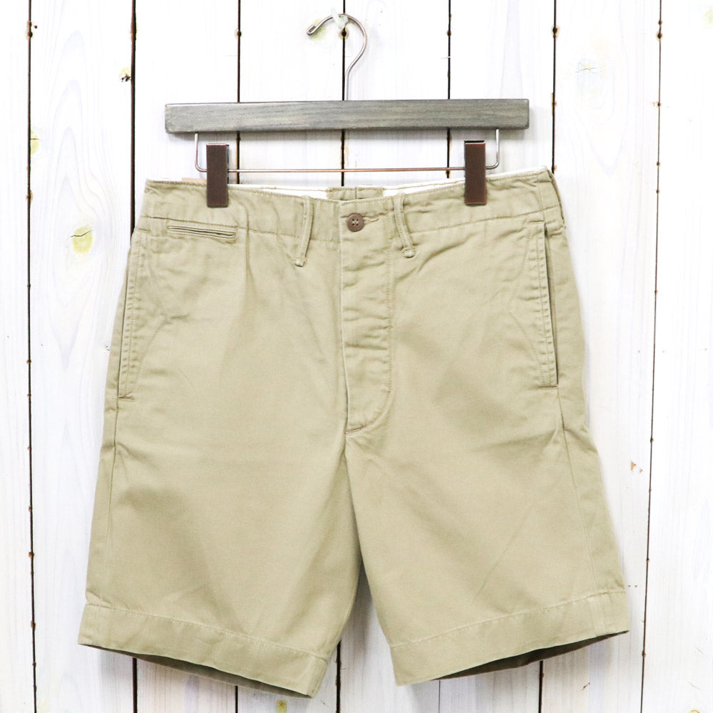 Double RL : COTTON OFFICER’S CHINO SHORT (KHAKI)
