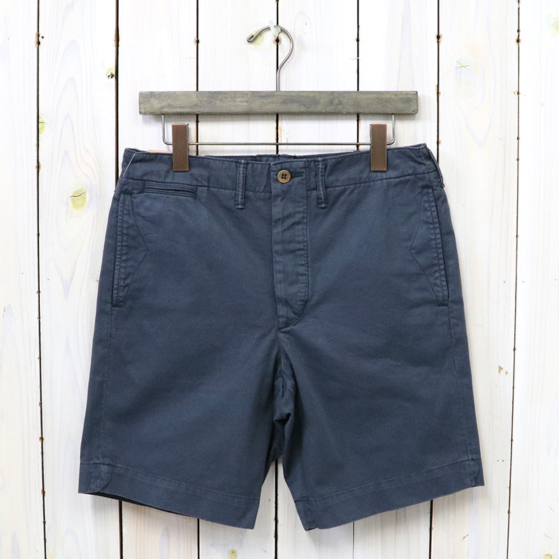 Double RL : COTTON OFFICER’S CHINO SHORT (NAVY)