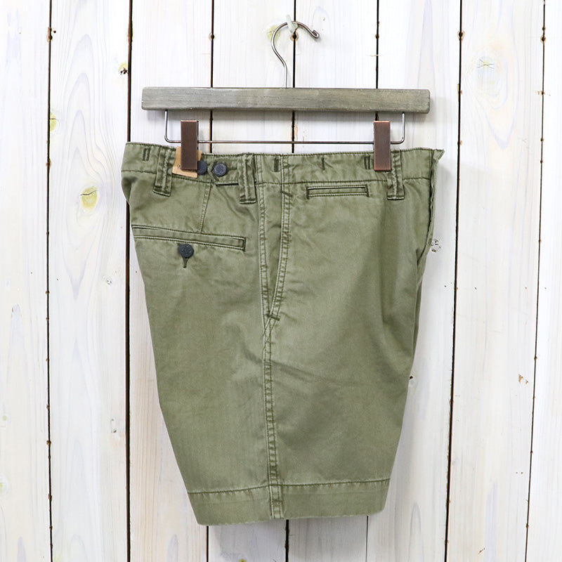 Double RL : HERRINGBONE TWILL FIELD SHORT (OLIVE)