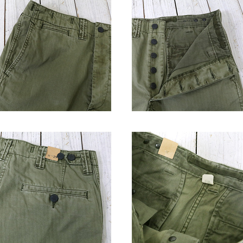 Double RL : HERRINGBONE TWILL FIELD SHORT (OLIVE)
