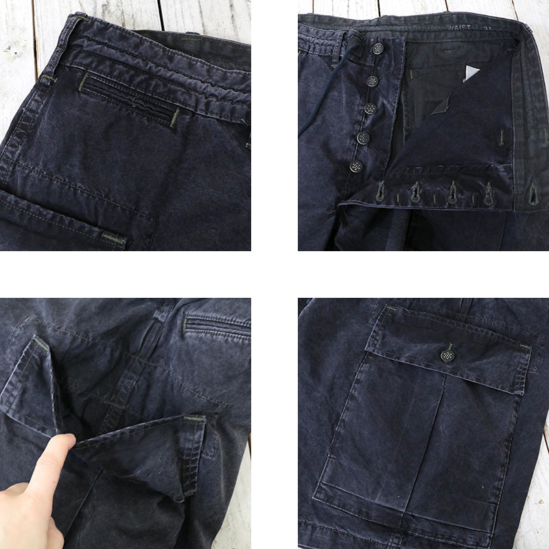 Double RL『POPLIN CARGO SHORT』(BLACK)