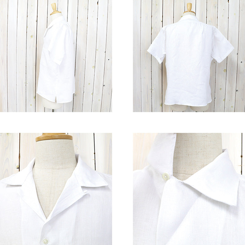INDIVIDUALIZED SHIRTS『LINEN(CAMP COLLAR S/S)』(WHITE)