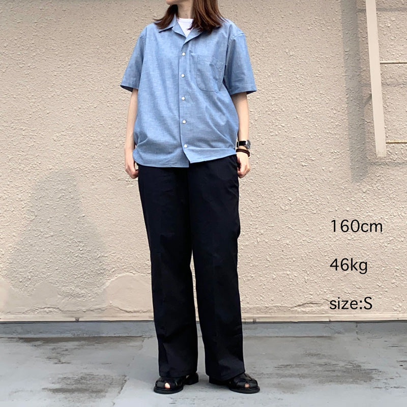 INDIVIDUALIZED SHIRTS『HERITAGE CHAMBRAY CAMP COLLAR S/S』(BLUE)